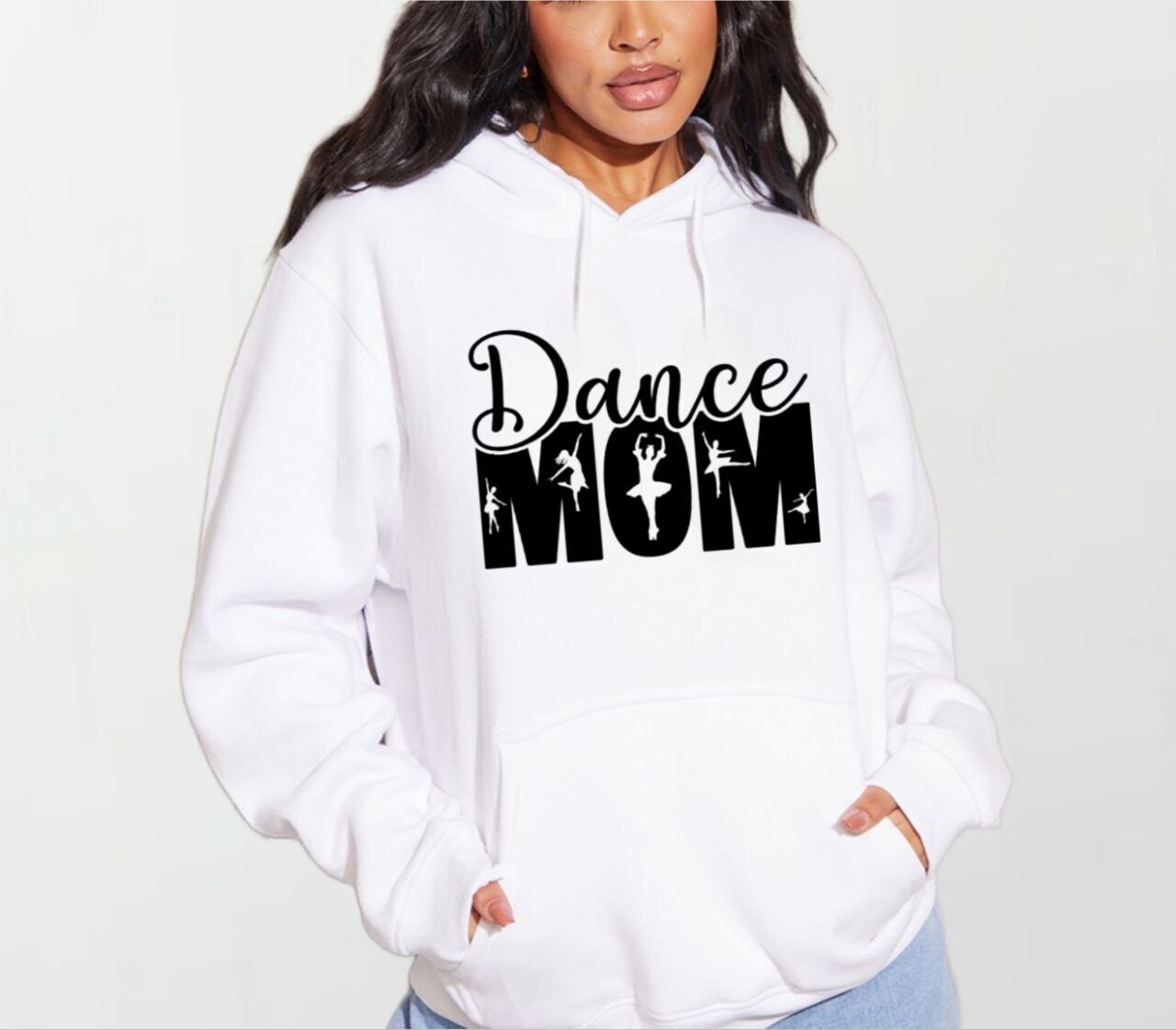 Dance mom1_Women&#39;s Elite Hoodie white
