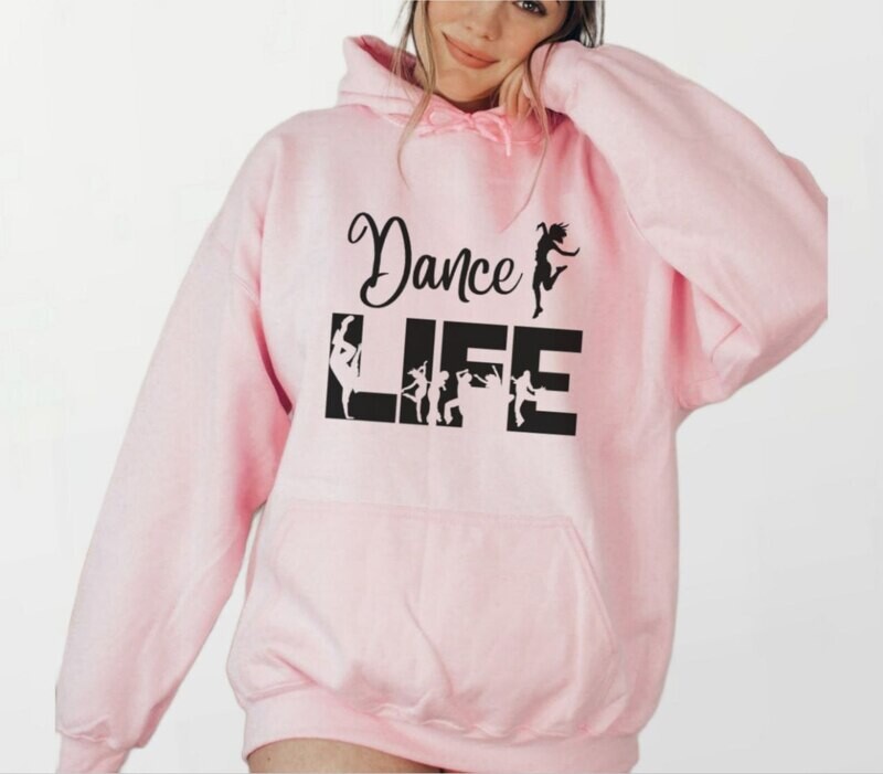 Dance life_Women&#39;s Elite Hoodie pink