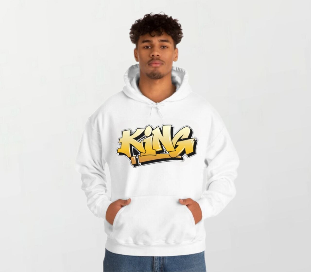 king_Elite Hoodie white