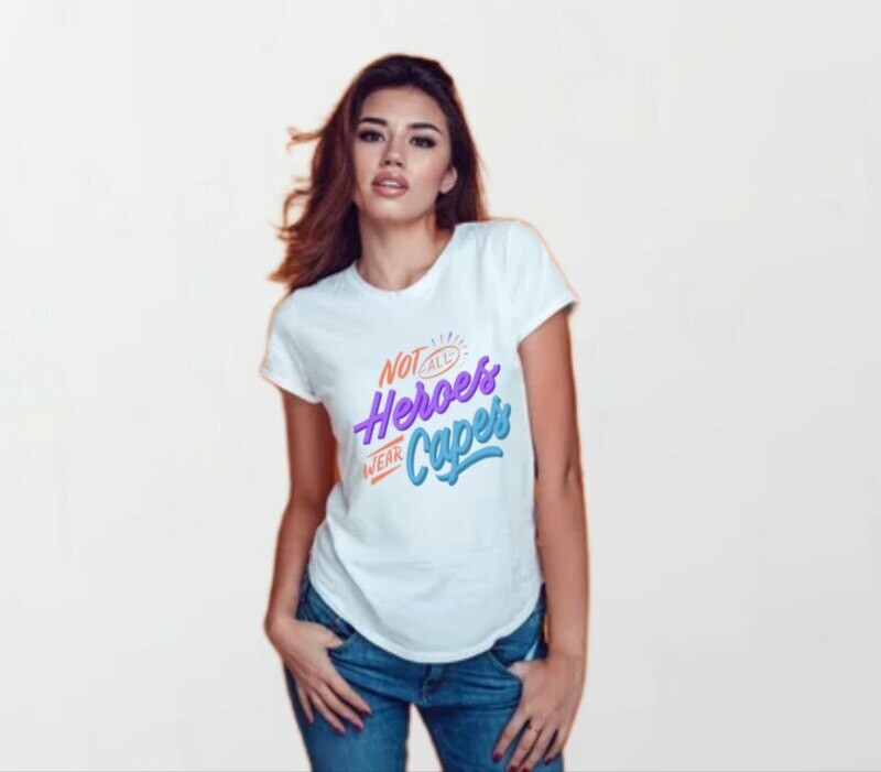 Not all heroes_Women&#39;s Elite Tee white