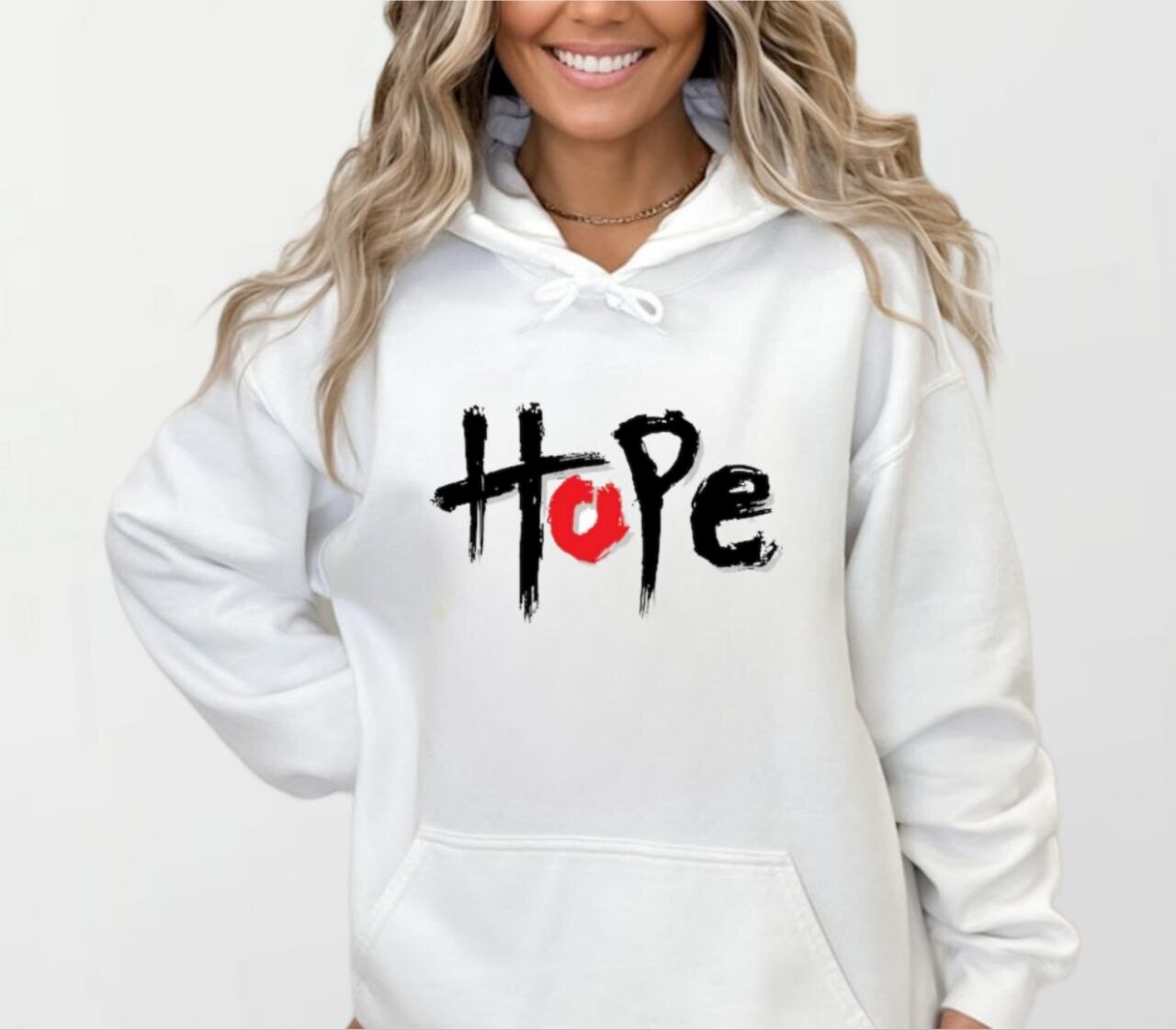 Hope_Women&#39;s Elite Hoodie white