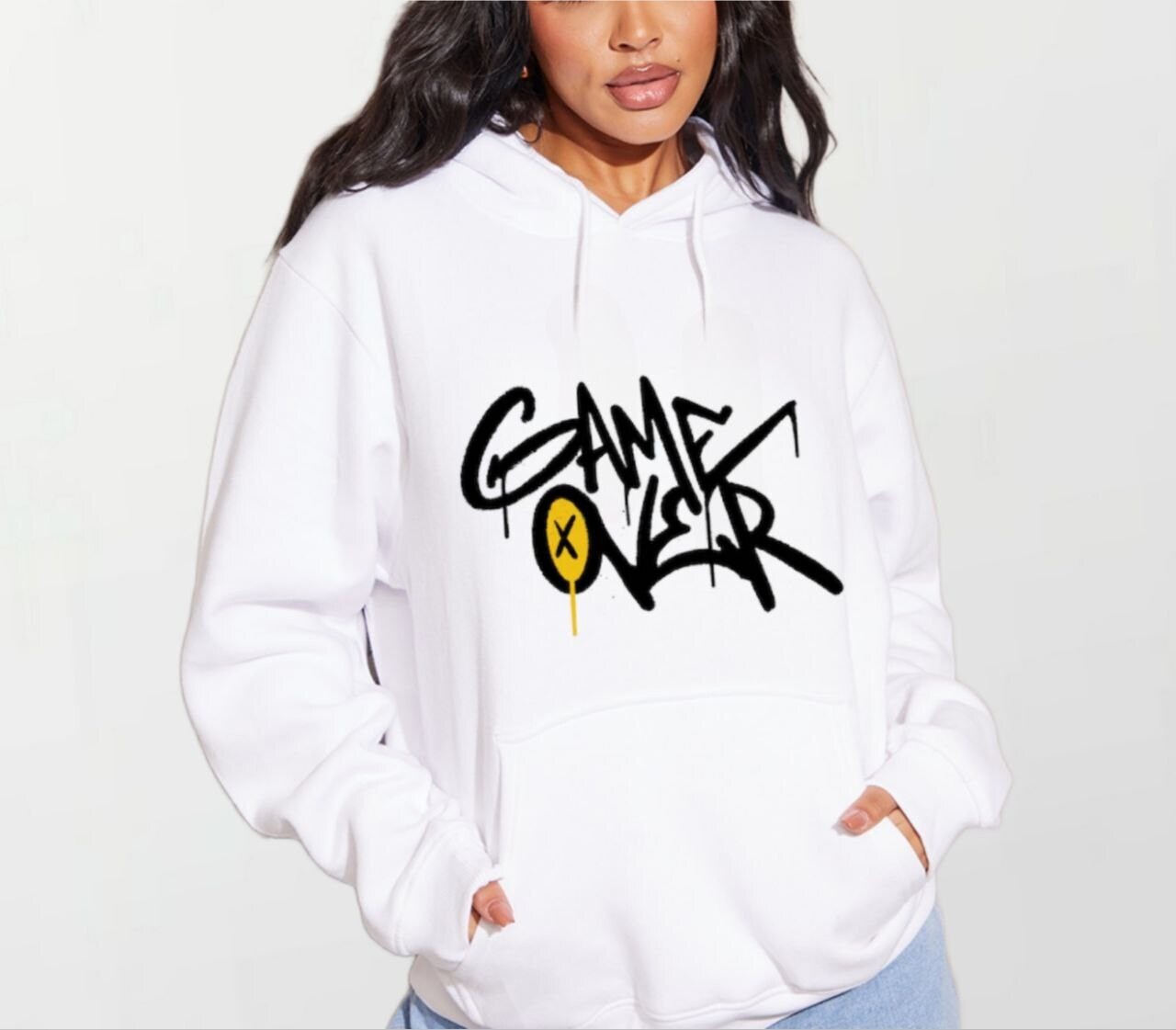 Game over drip_Women&#39;s Elite Hoodie white