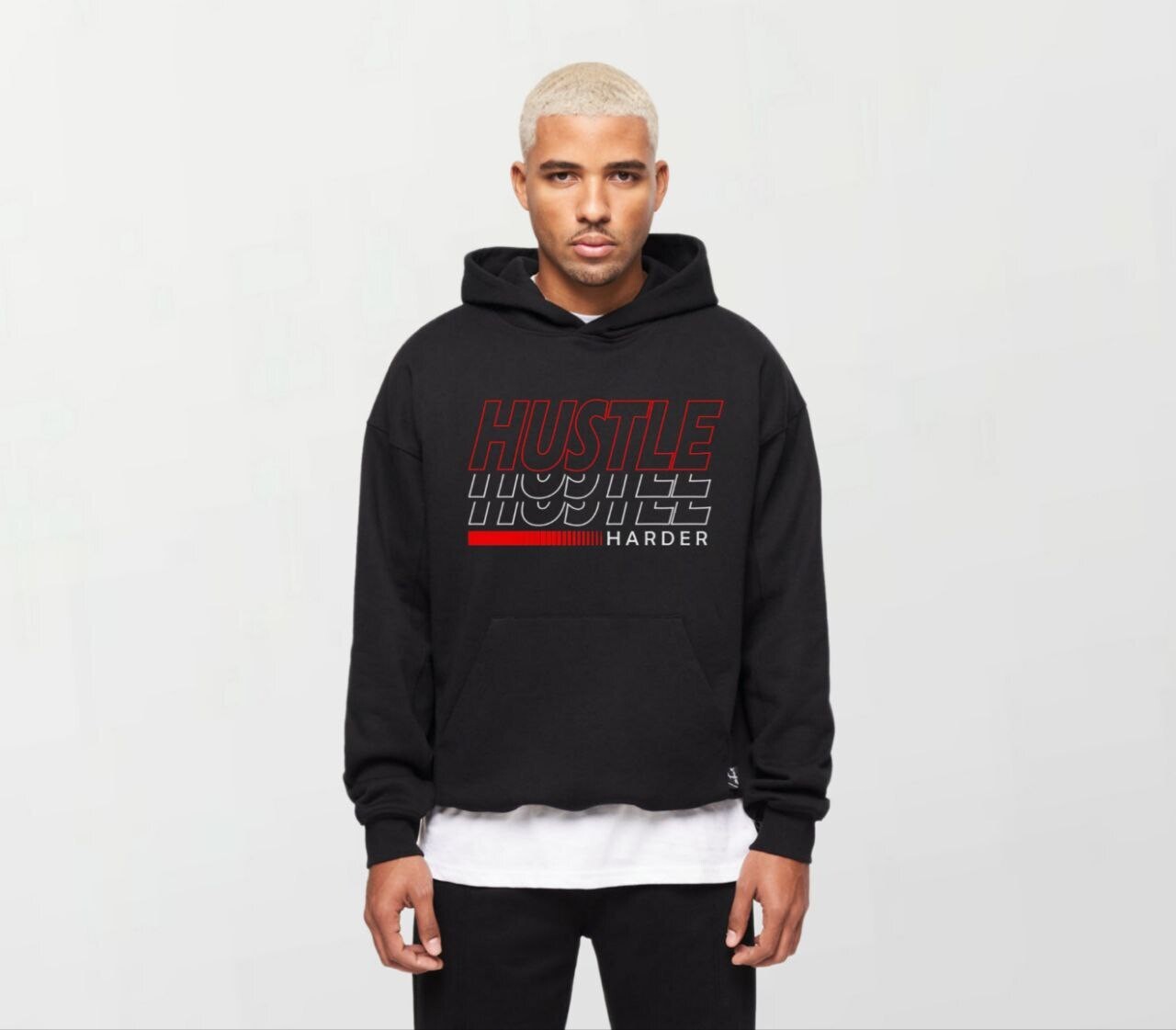 Hustle multi_Elite Hoodie black