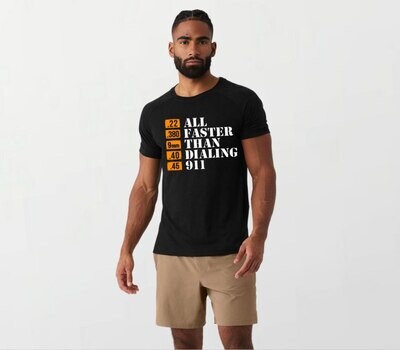 Faster than 911_Elite Tee black