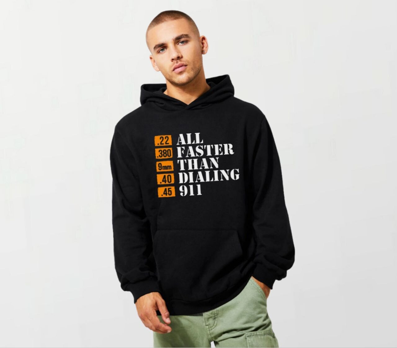 Faster than 911_Elite Hoodie black