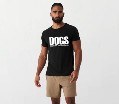 Dogs  because 2_Elite Tee black