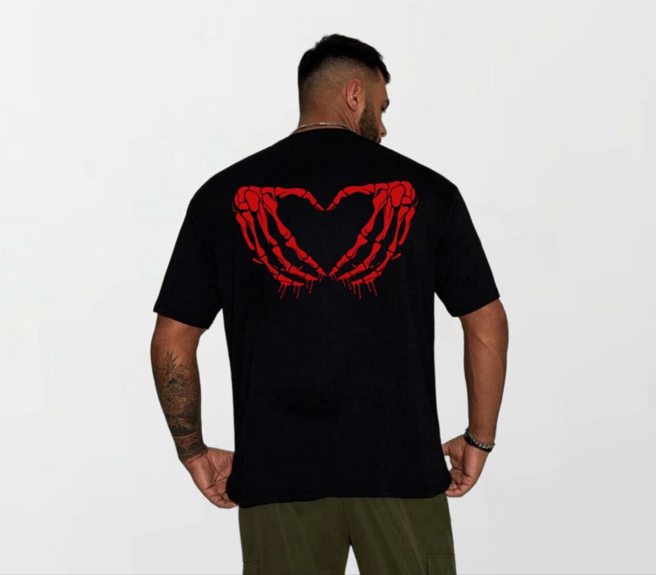 Skeleton heart_Elite Tee black