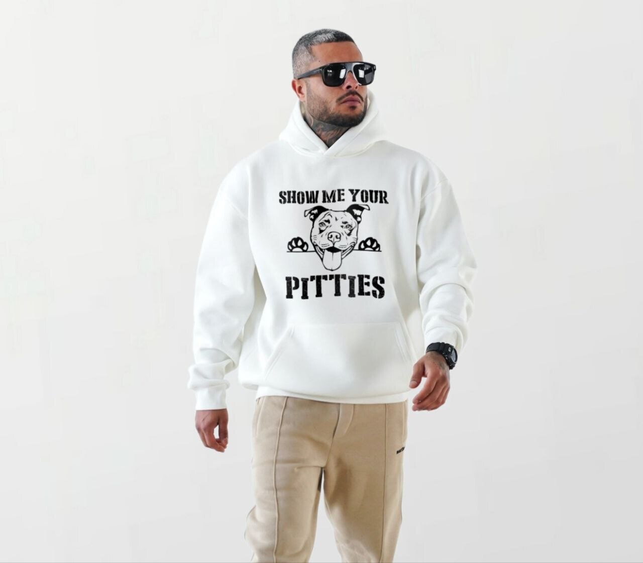 Show pitties_Elite Hoodie white