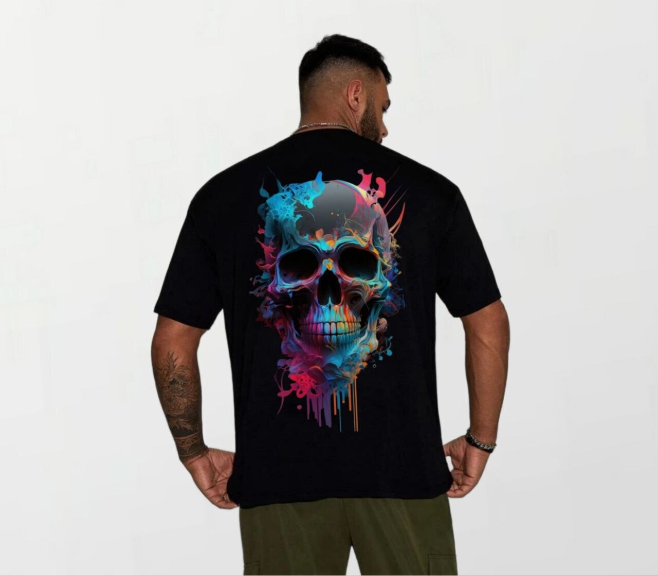 Skull drip_Elite Tee black