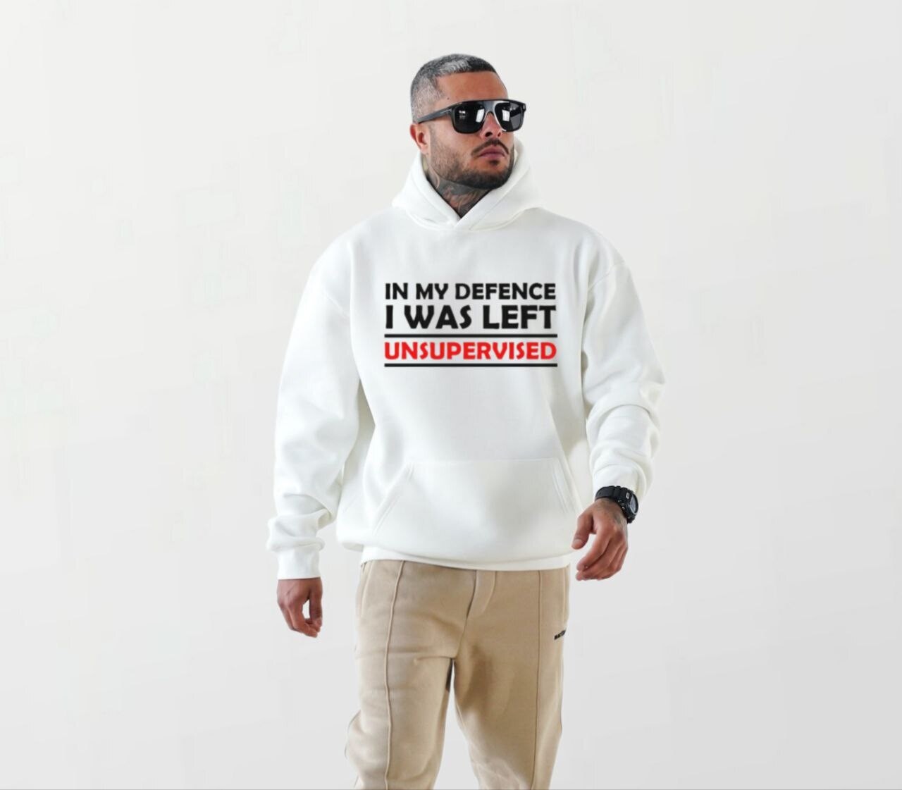 Unsupervised_Elite Hoodie white