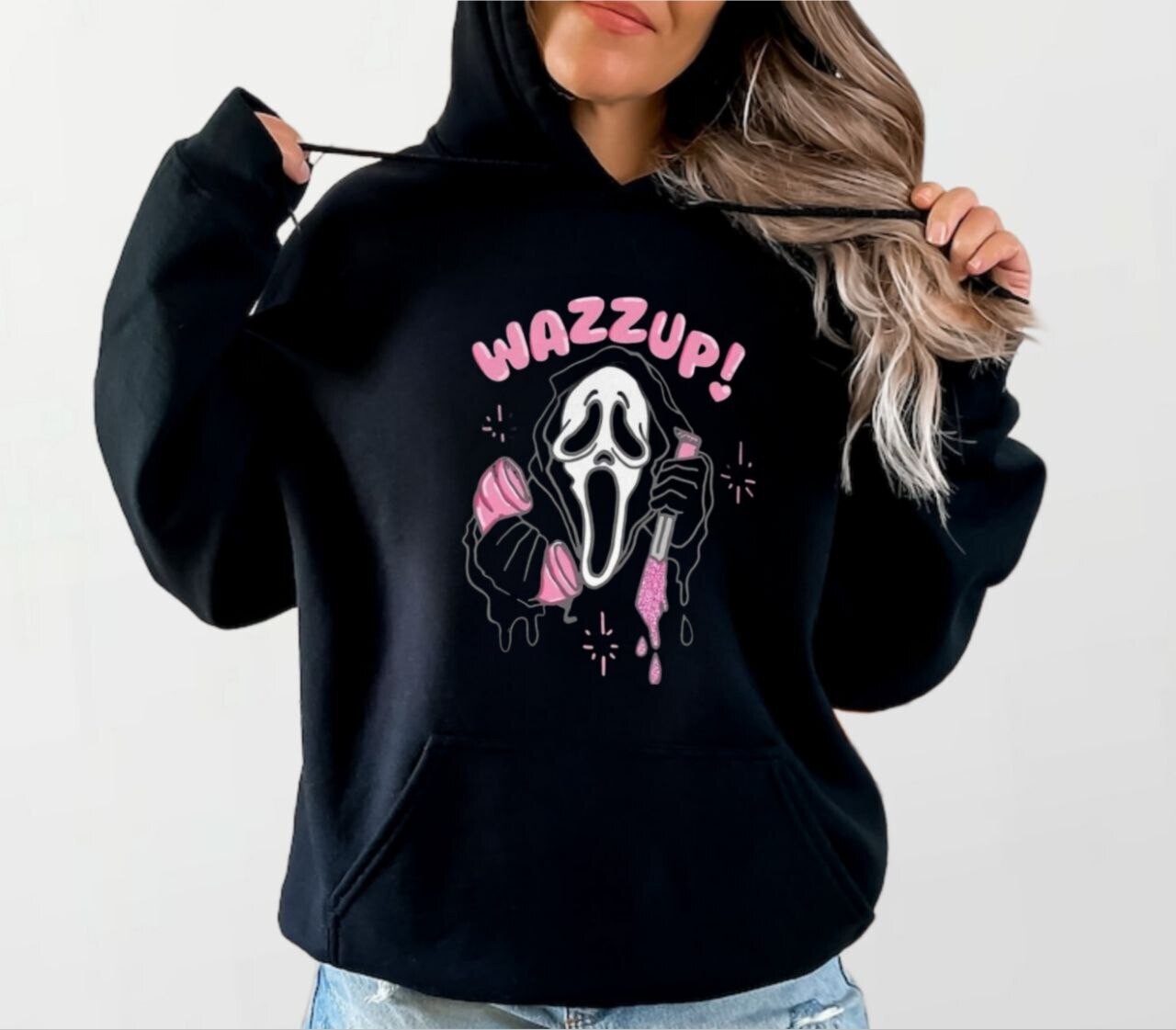 Wazzup_Women&#39;s Elite Hoodie black