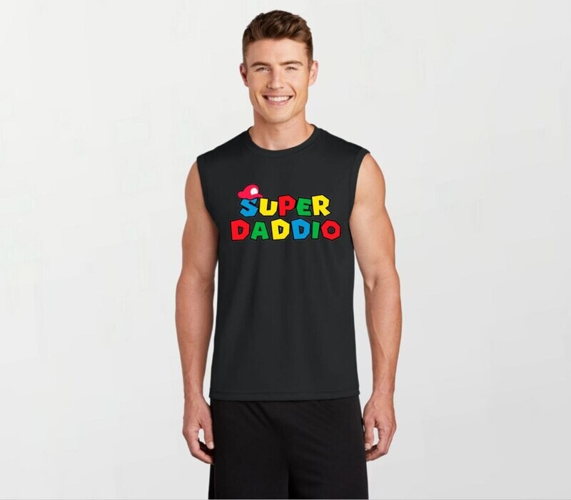Super daddio_Elite Sleeveless Tee black