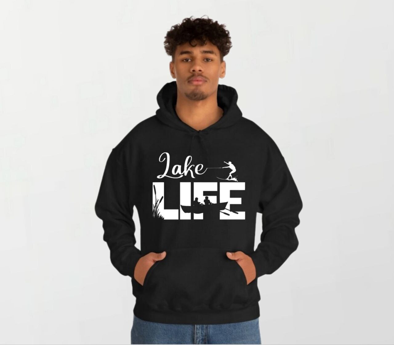 Lake life_Elite Hoodie black