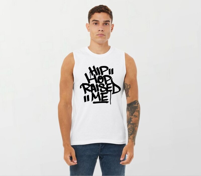 HH raised me_Elite Sleeveless Tee white