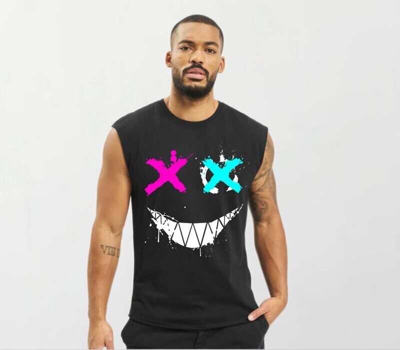Wockee smile_Elite Sleeveless Tee black