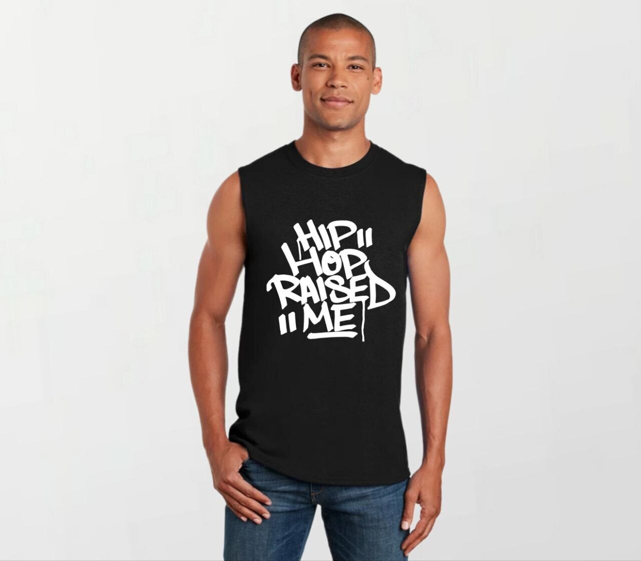HH raised me_Elite Sleeveless Tee black
