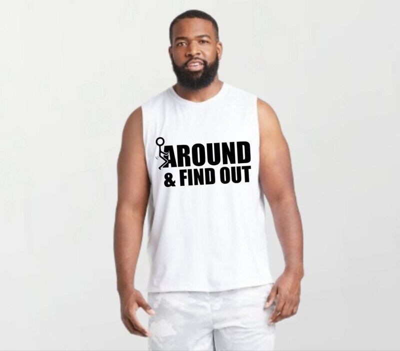 F around_Elite Sleeveless Tee white