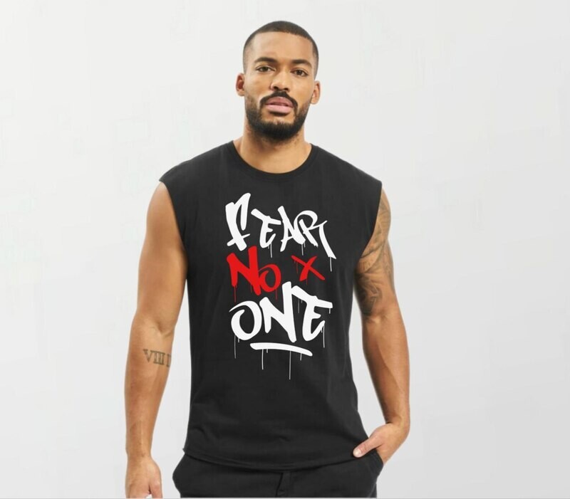 Fear no one_Elite Sleeveless Tee black