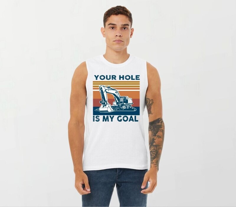 Your hole_Elite Sleeveless Tee white