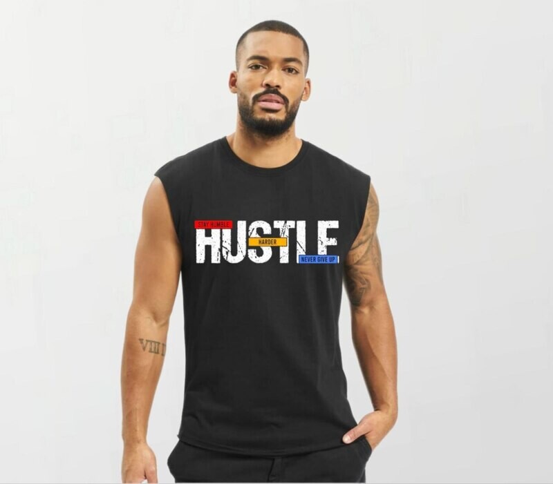 SHHN hustle_Elite Sleeveless Tee black