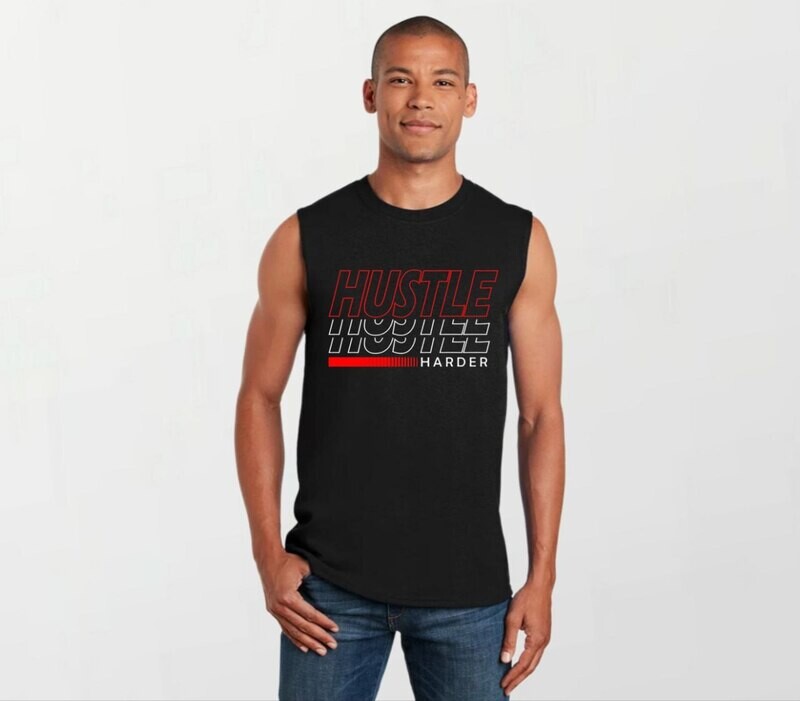 Hustle multi_Elite Sleeveless Tee black