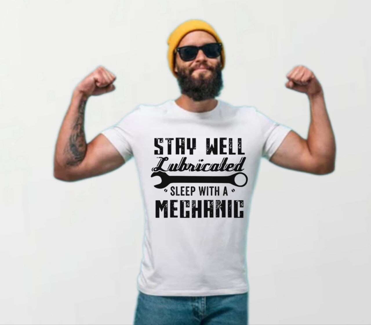 Mechanic lubricated_Elite Tee white