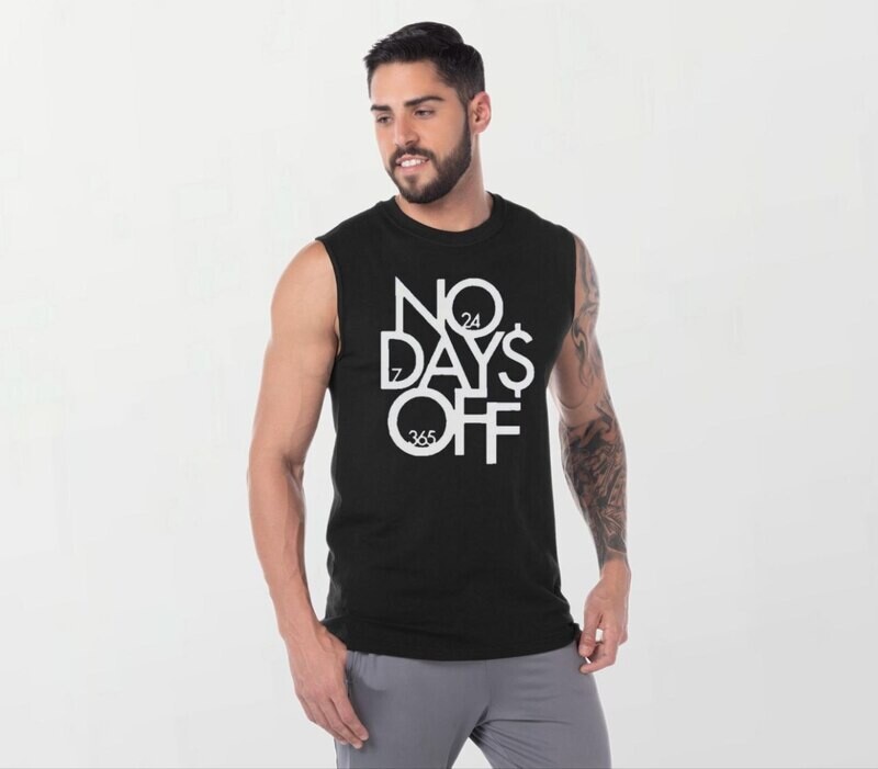 No days off_Elite Sleeveless Tee black