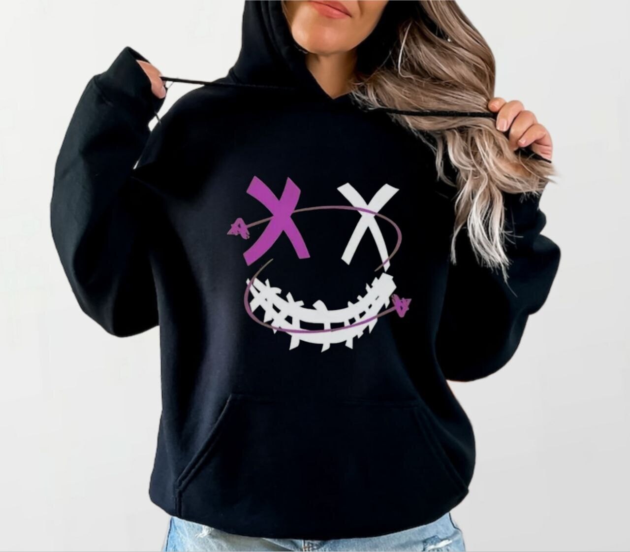 Wockee tail purple_Women&#39;s Elite Hoodie black