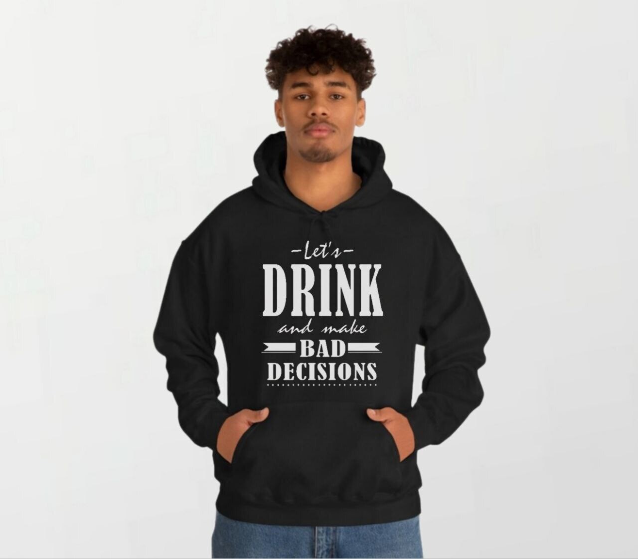 Let&#39;s drink_Elite Hoodie black