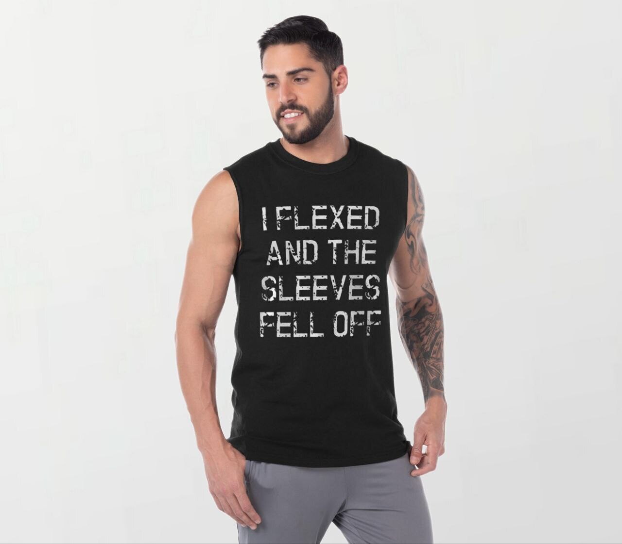 Sleeves fell off_Elite Sleeveless Tee black