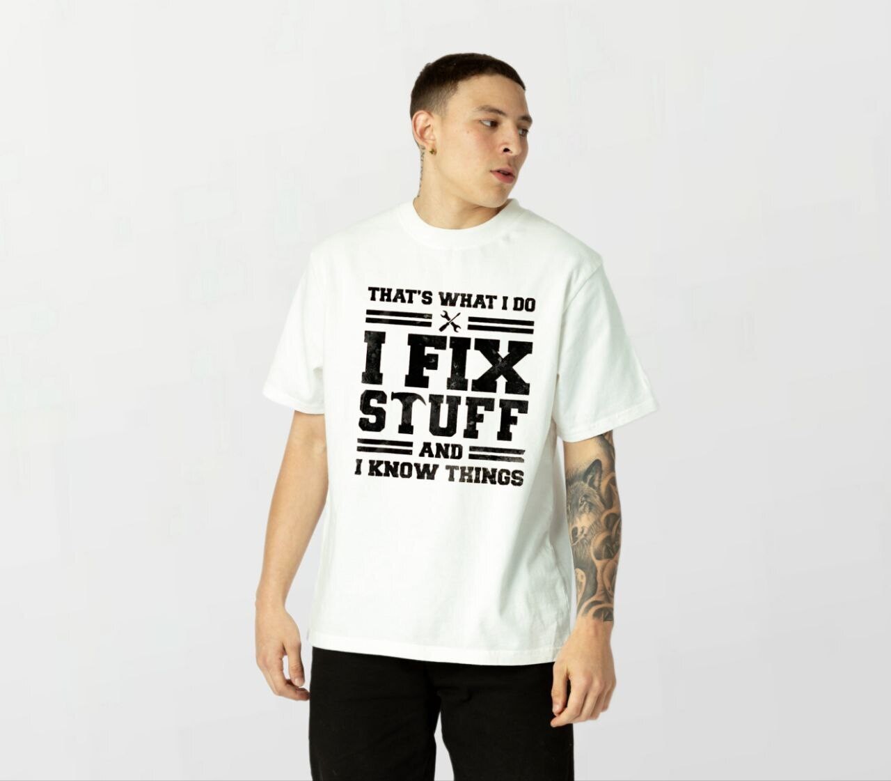 I fix stuff_Elite Tee white