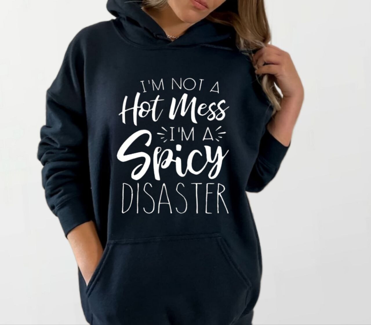 Spicy disaster_Women&#39;s Elite Hoodie black