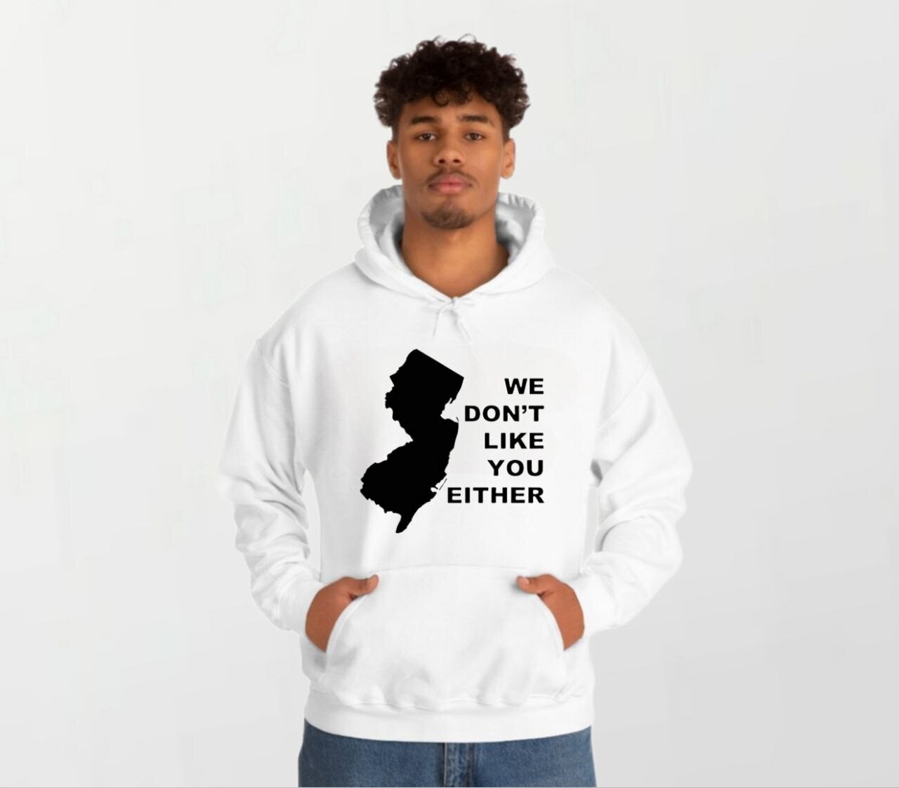 NJ we don&#39;t like_Elite Hoodie white