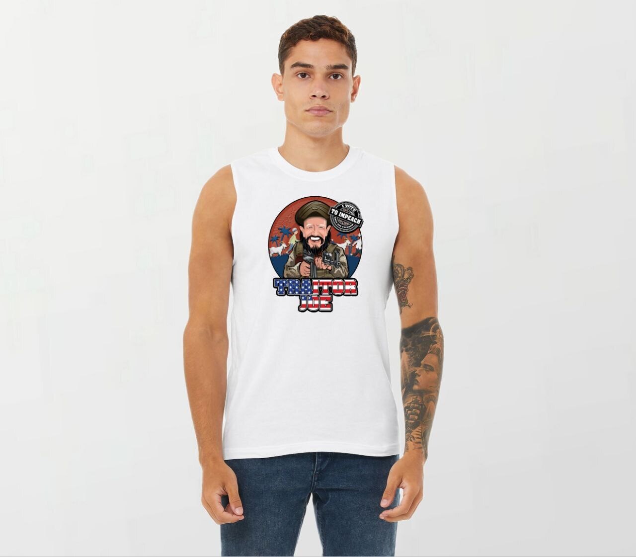 Traitor joe_Elite Sleeveless Tee white