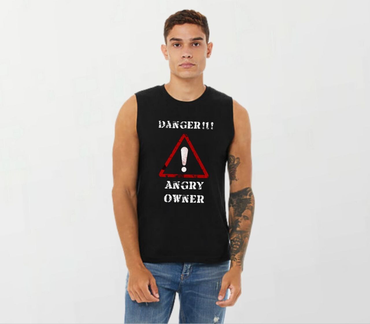 Angry owner_Elite Sleeveless Tee black