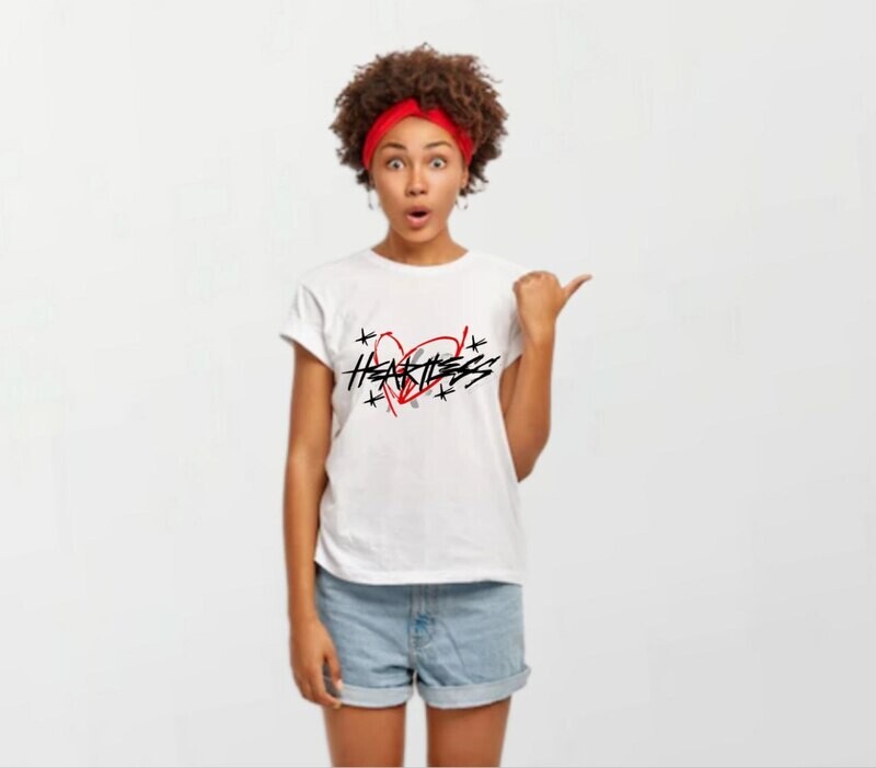 Heartless_Women&#39;s Elite Tee white