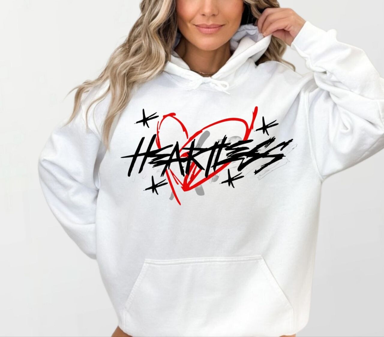 Heartless_Women&#39;s Elite Hoodie white