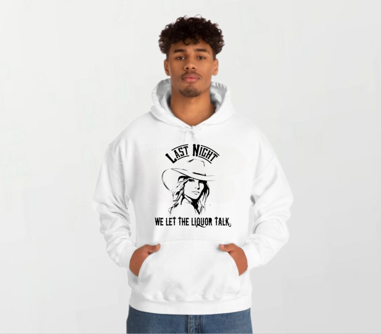 Wallen last night_Elite Hoodie white