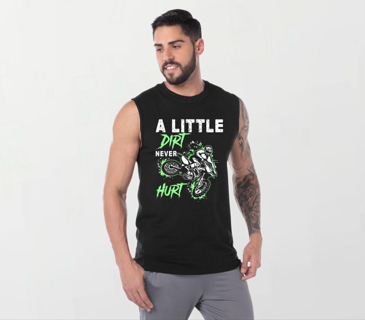 Dirt never hurt_Elite Sleeveless Tee black