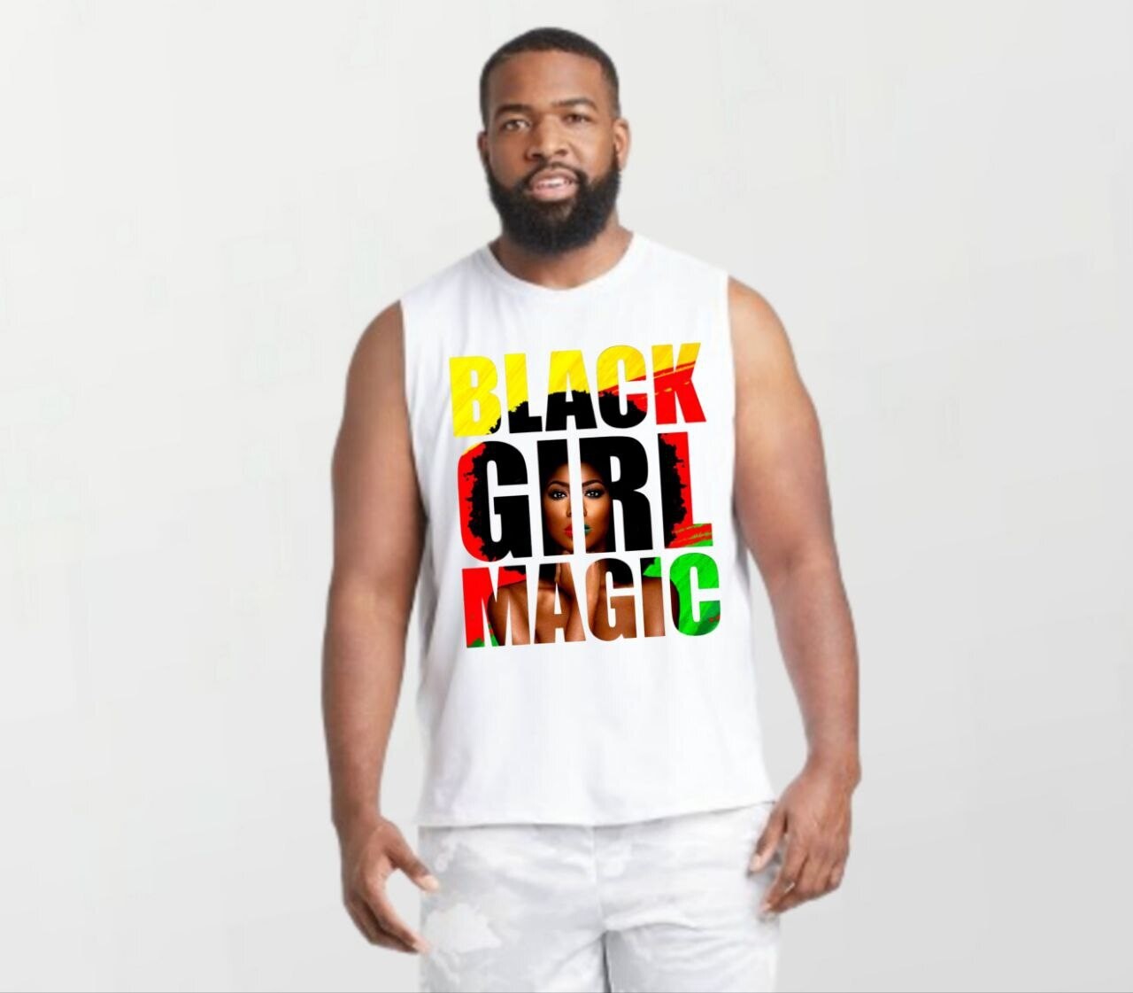 BG Magic_Elite Sleeveless Tee white