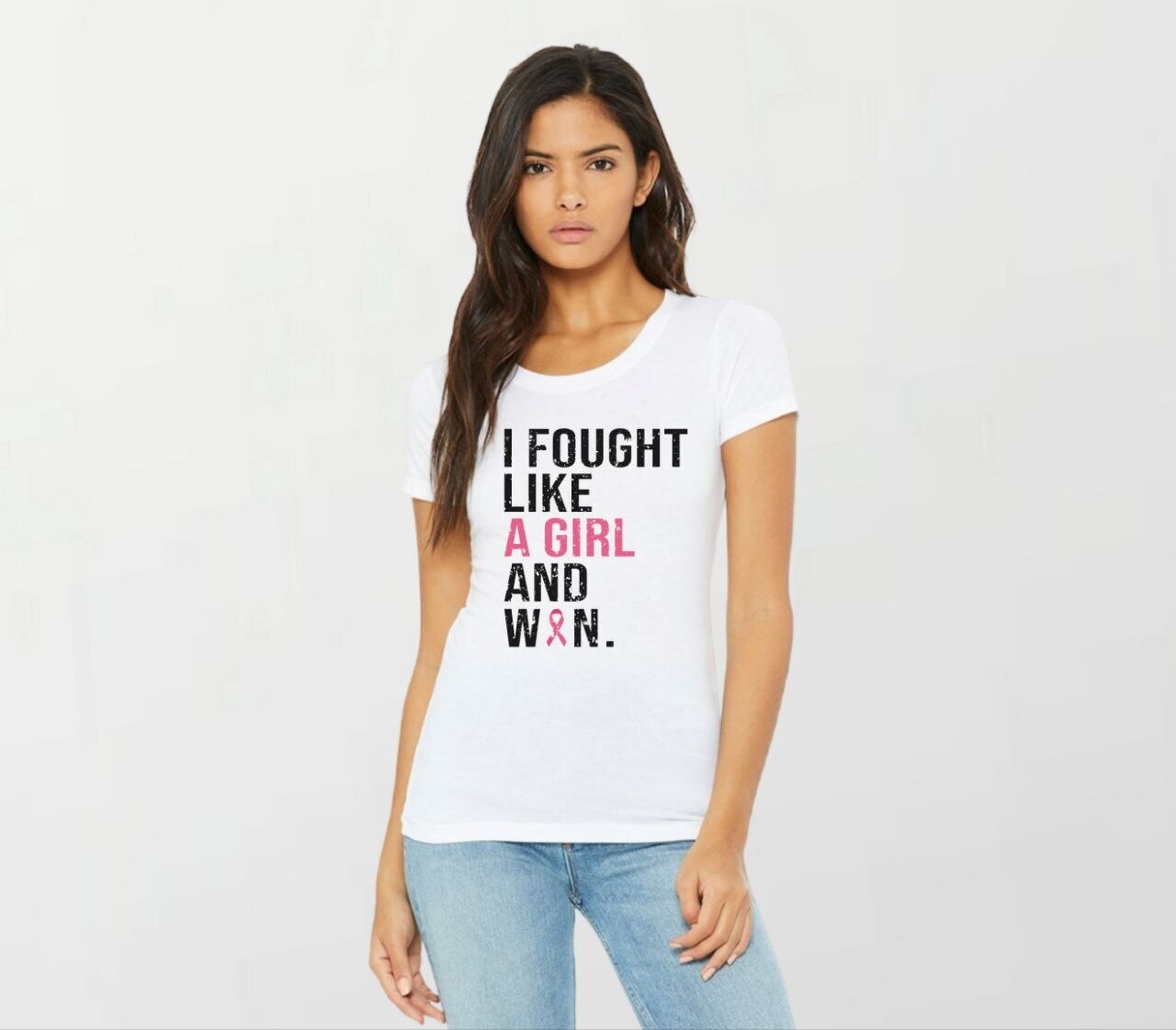 Like a girl_Women&#39;s Elite Tee white
