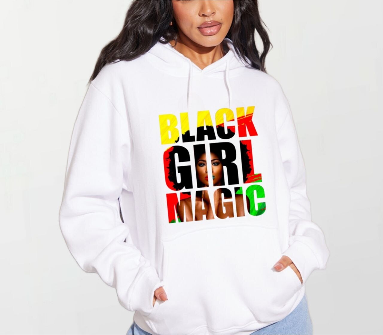 BG Magic_Women&#39;s Elite Hoodie white