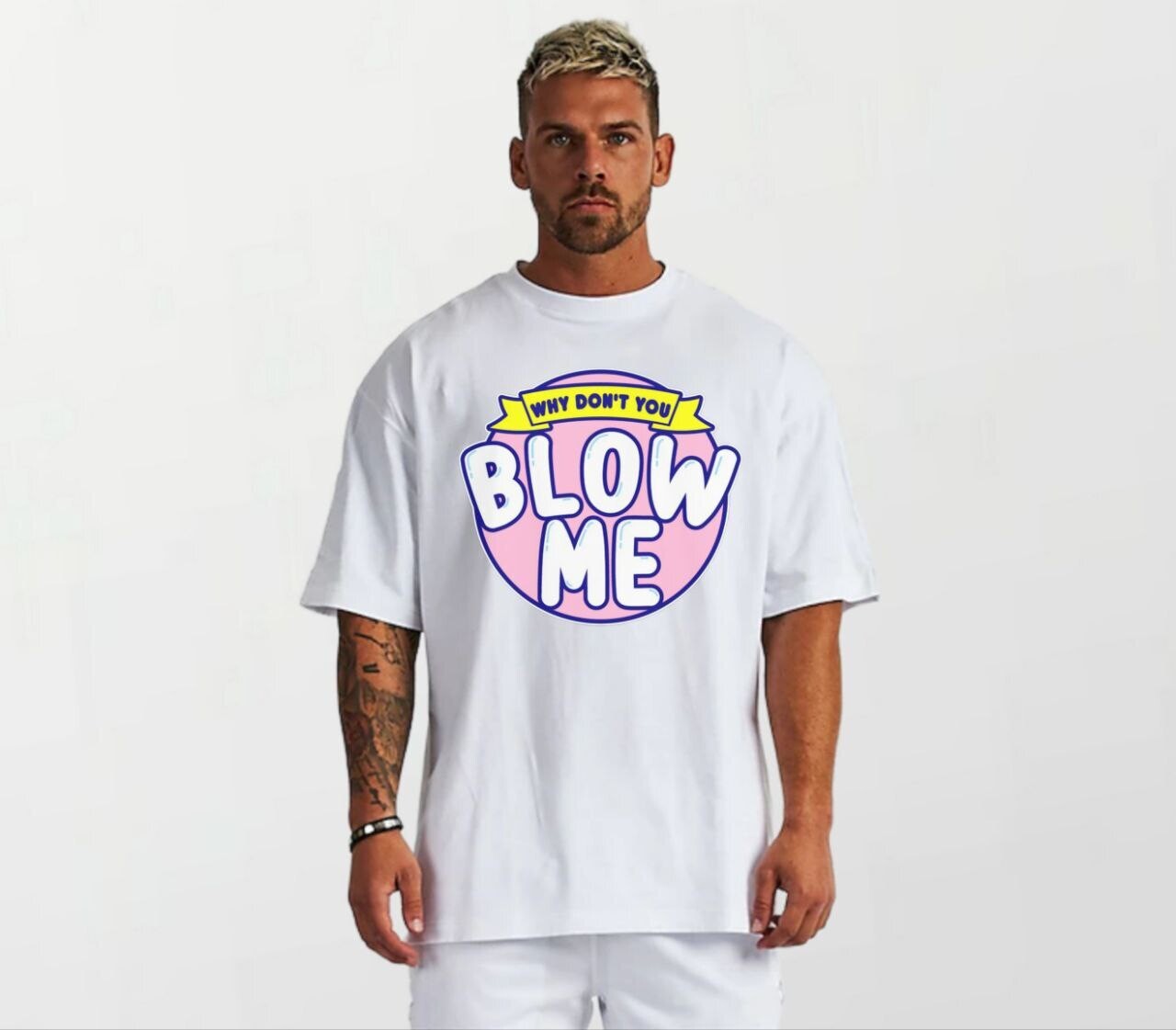 Blow me_Elite Tee white