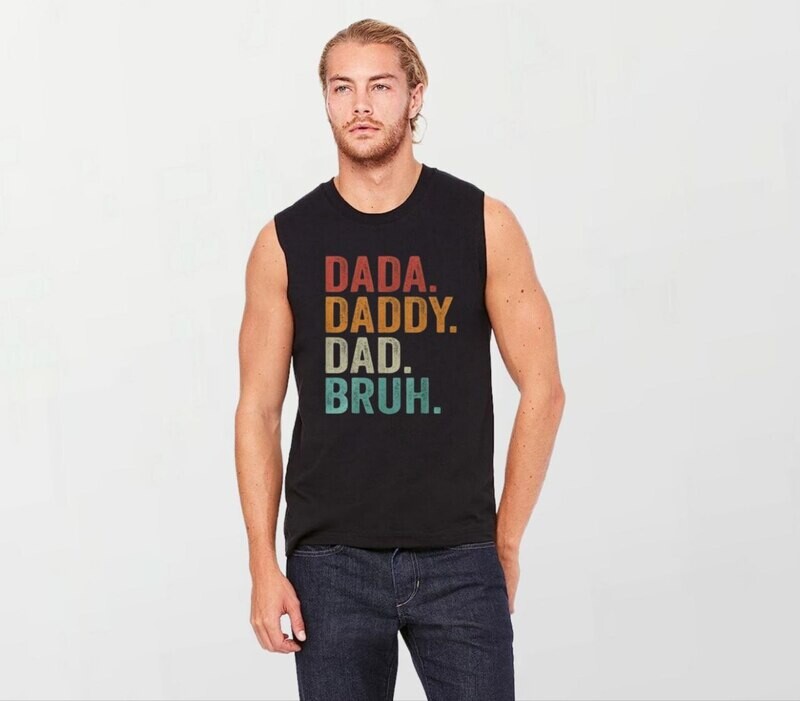 Daddy bruh_Elite Sleeveless Tee black