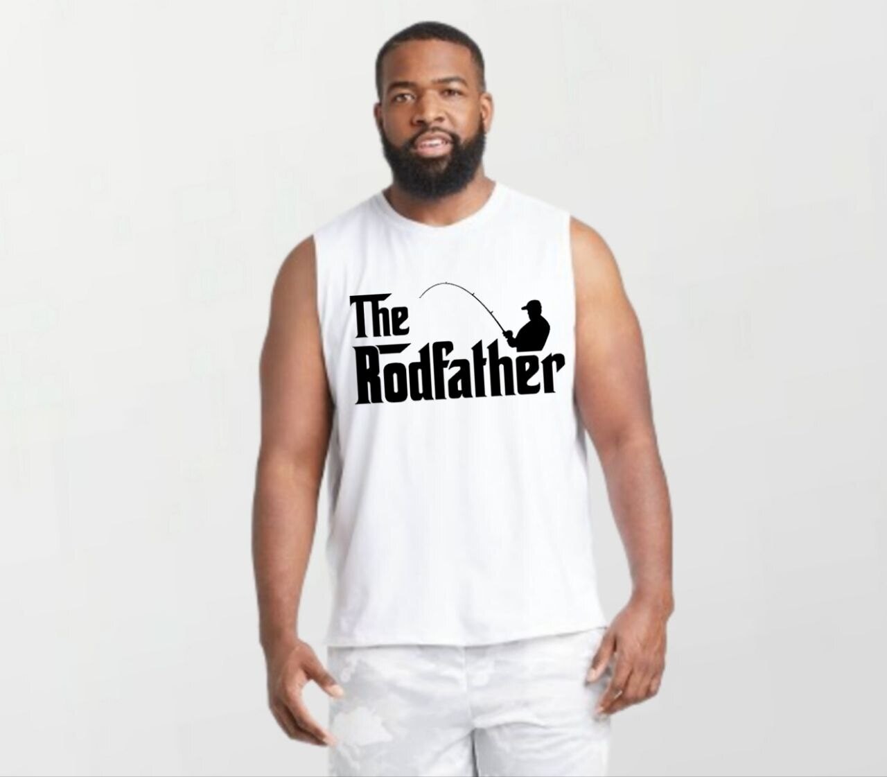 The rodfather_Elite Sleeveless Tee white