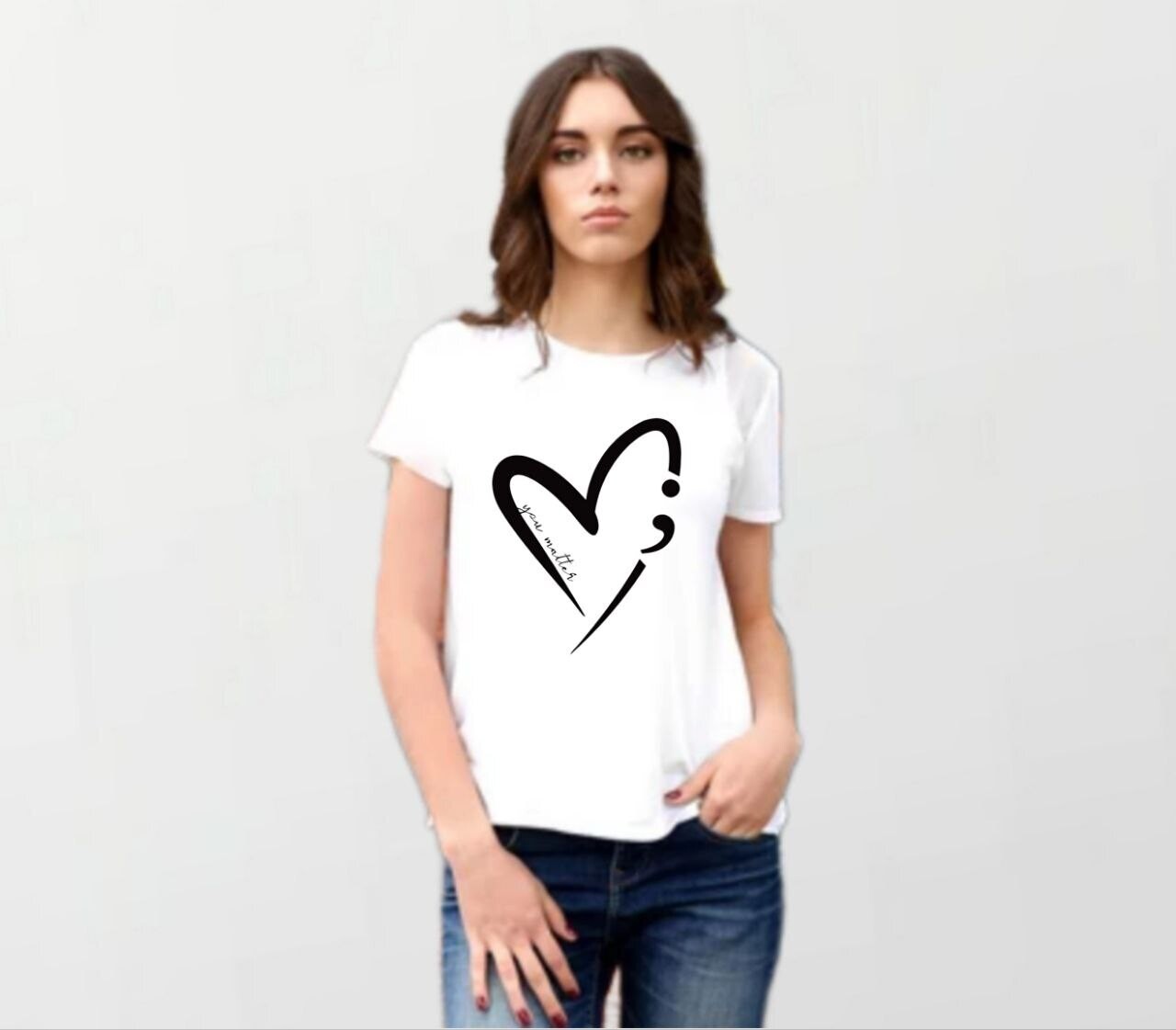You matter semi_Women&#39;s Elite Tee white