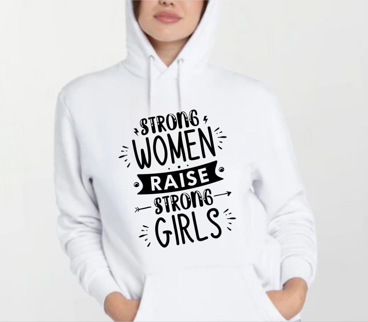 Strong women_Women&#39;s Elite Hoodie white