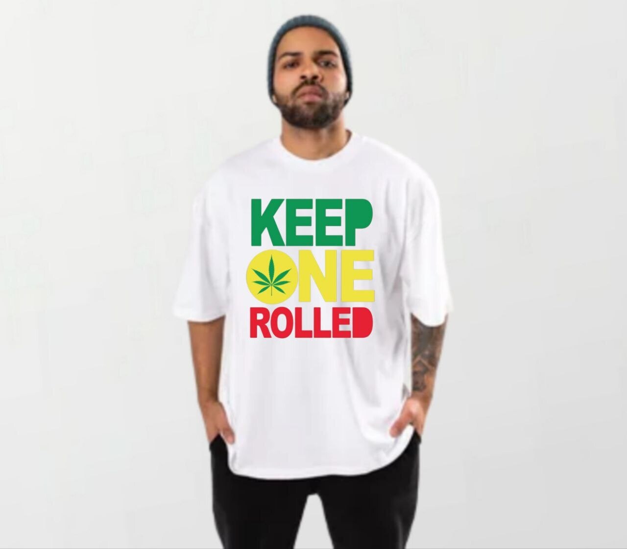 Keep one rolled_Elite Tee white