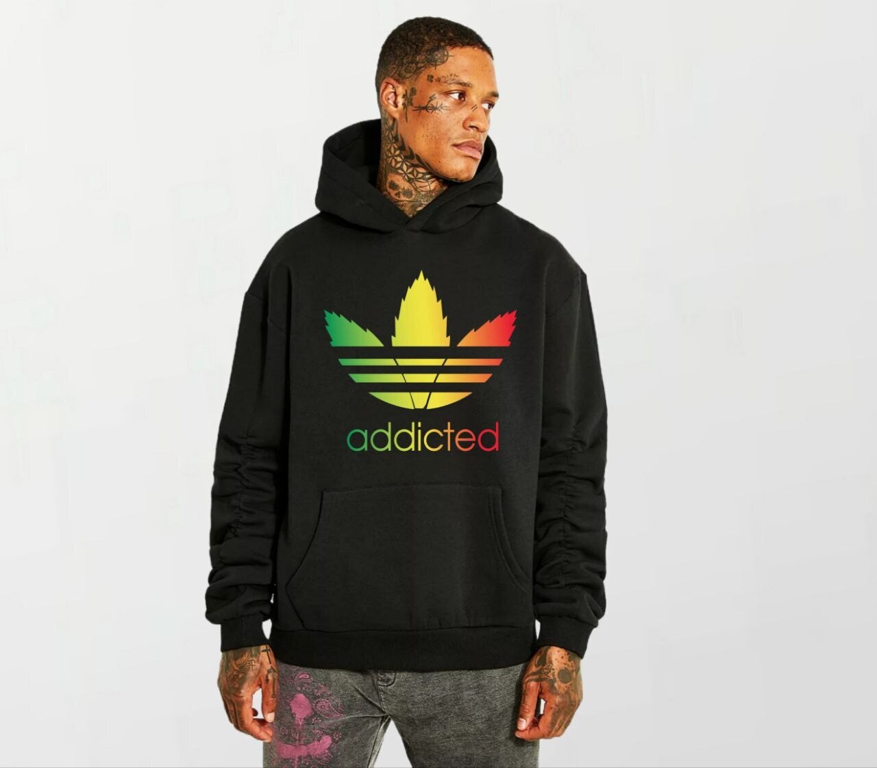 Addicted multi_Elite Hoodie black