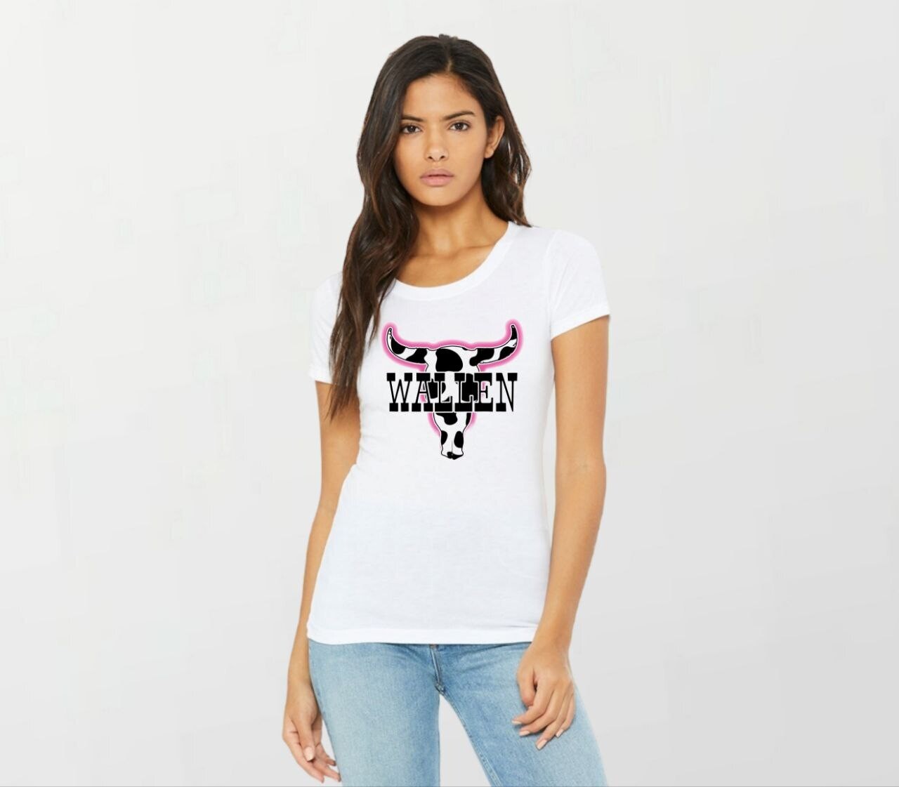 Wallen pink_Women&#39;s Elite Tee white